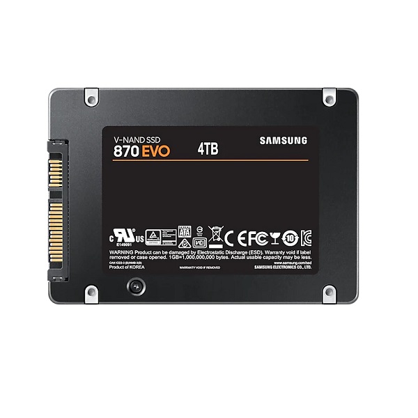 Накопитель Samsung SSD 4Tb 870 EVO SATA 2.5″ MZ-77E4T0BW